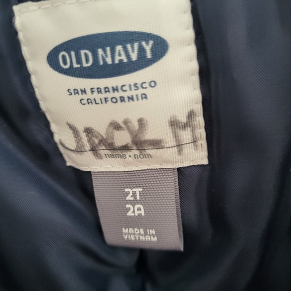 Old Navy Boy's Unisex Toddler 2T 2A Snowbib Suit Navy Blue - Picture 5 of 6